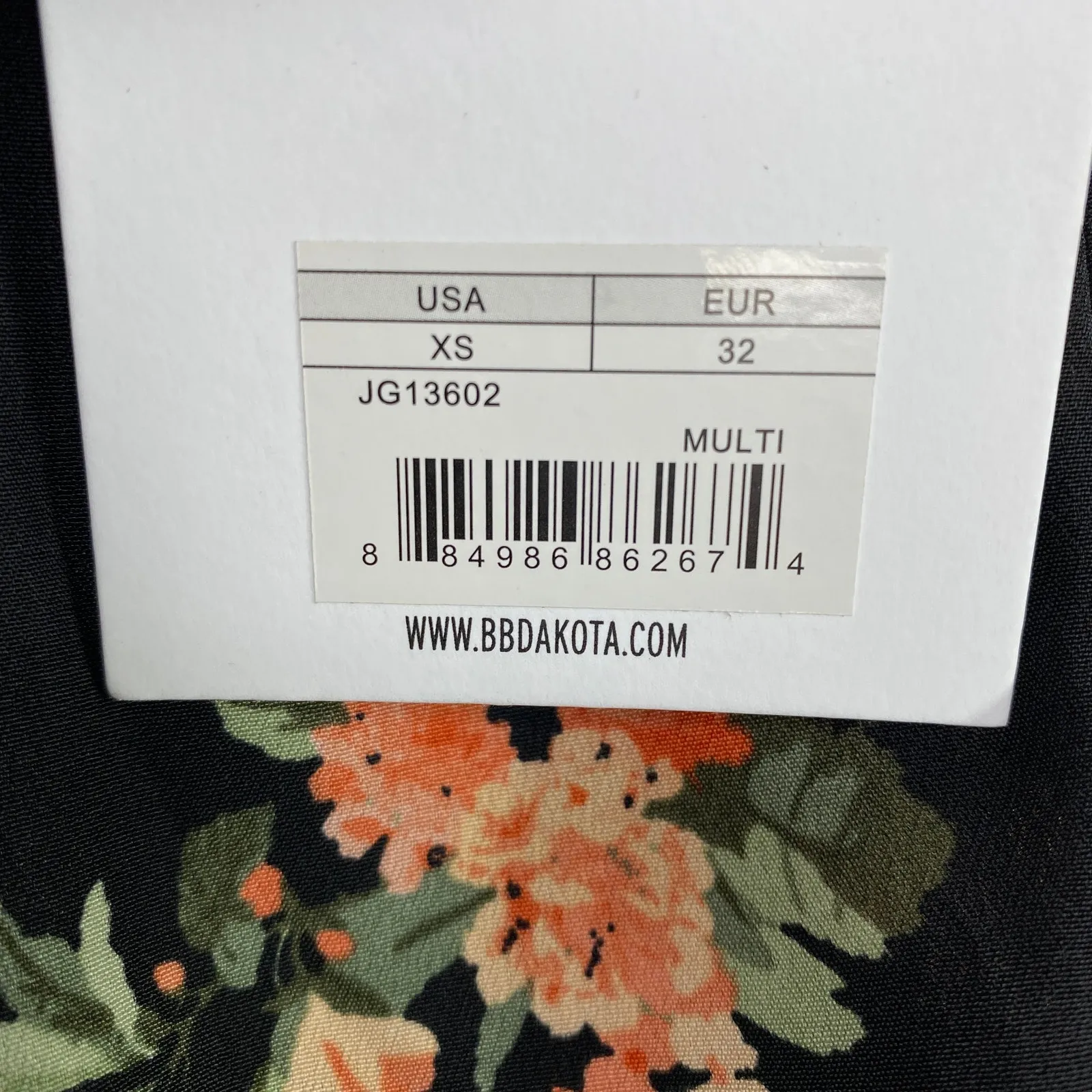 Jack BB Dakota Black Multi Floral Elastic Waist Shorts Women's Size X-Small XS - Image 5