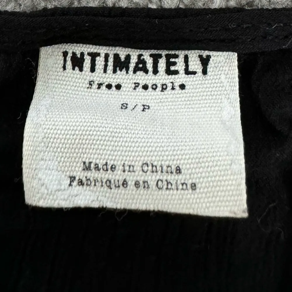 Free People Black Boho Loose Crop Top - Image 2