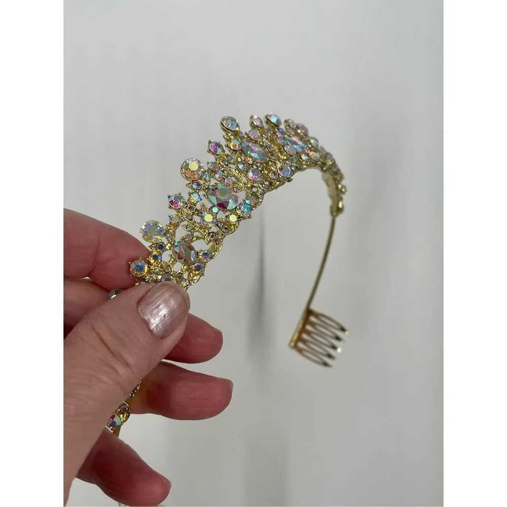NWT Christina Collection Princess tiara. Special event Gold - Image 7