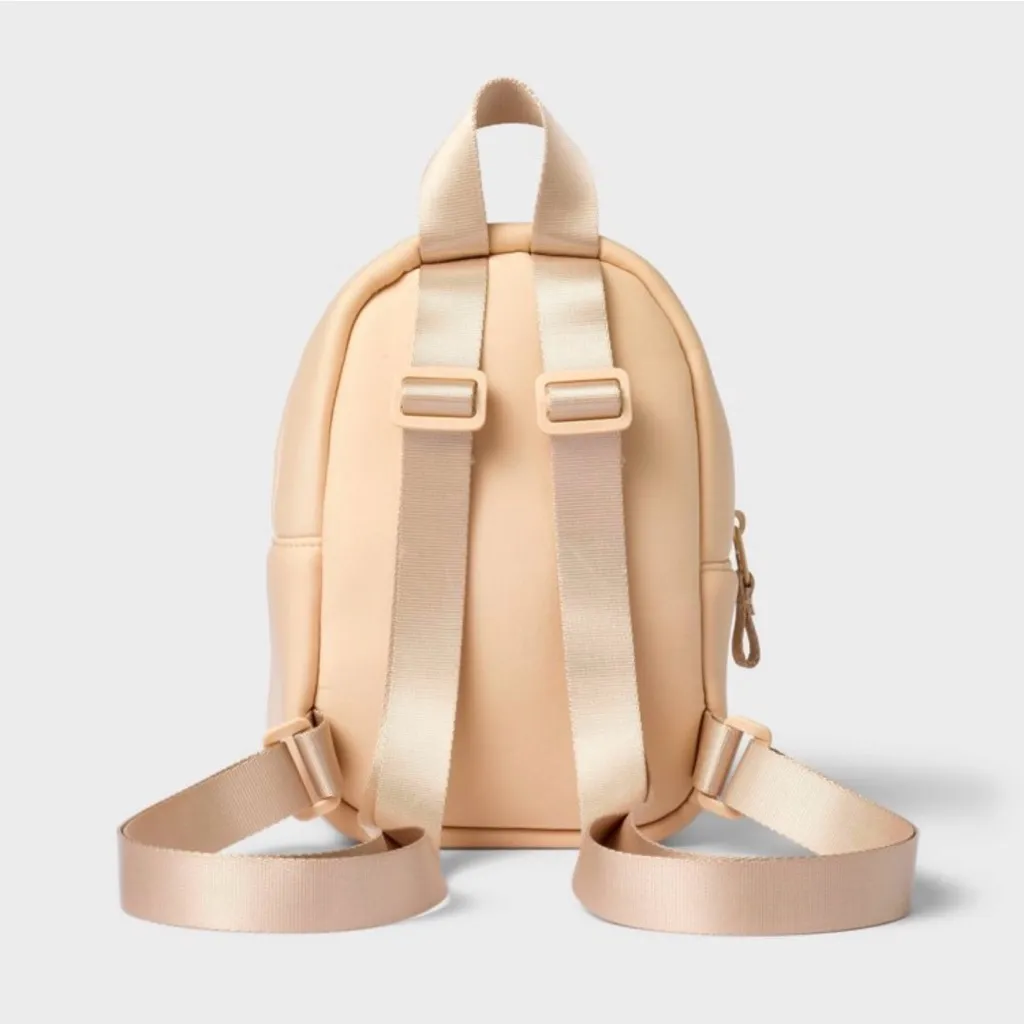 Stylish 8.5 Neoprene Mini Backpack in Cream - All In Motion - Image 5