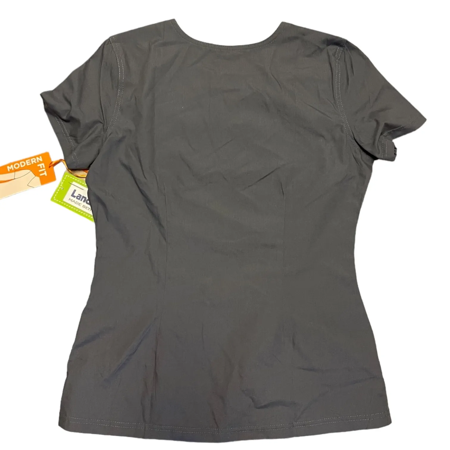 Landau Modern Fit Gray Hospital Work Scrubs XX - Image 2