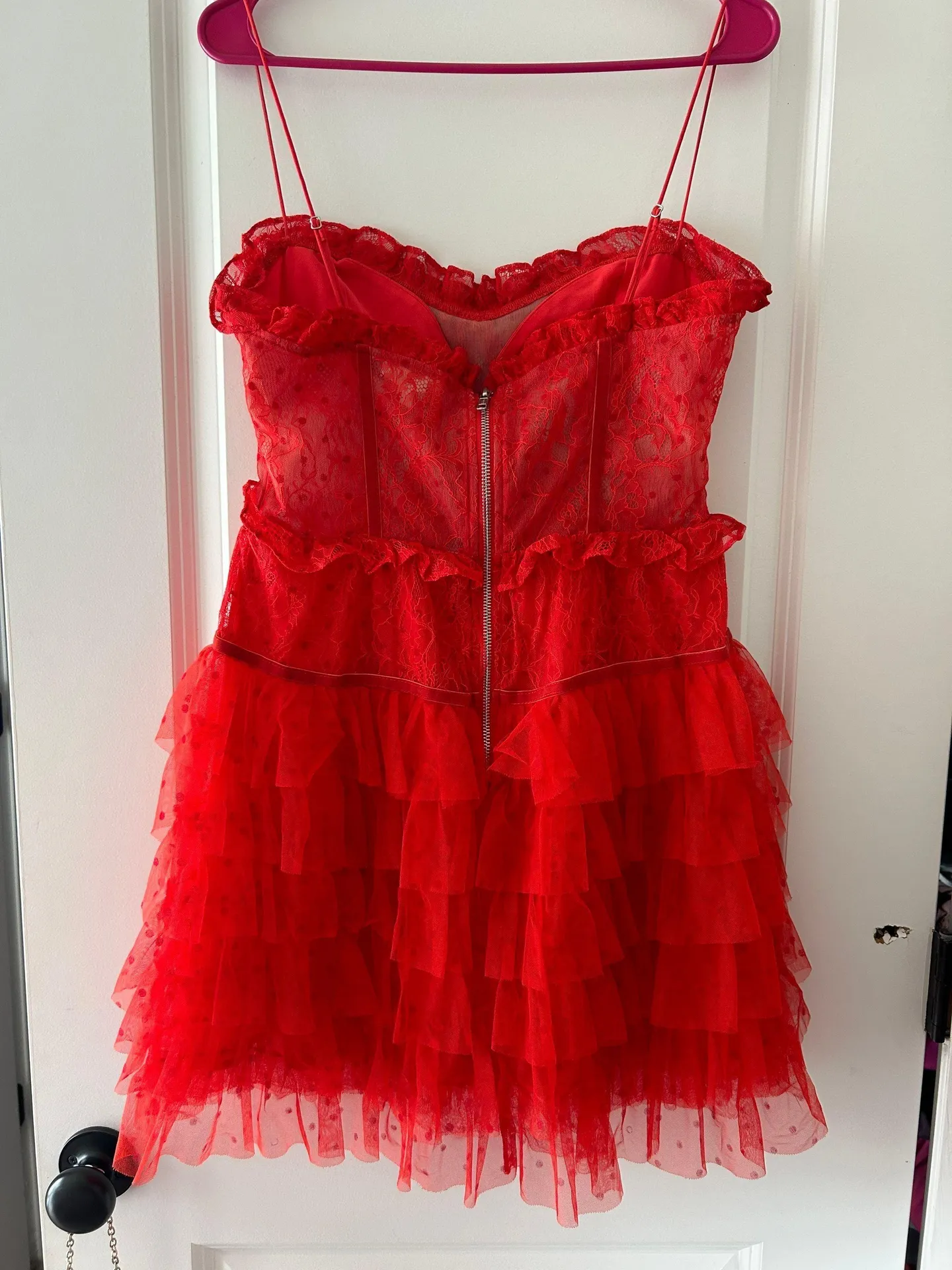 Jules Red Minidress - Image 3