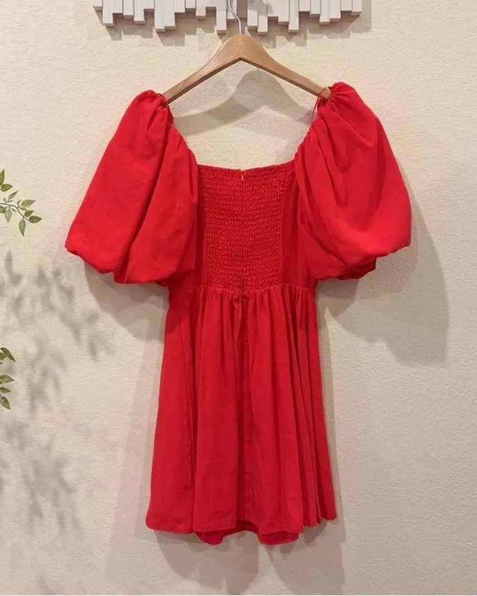 ASTR Serilda Mini Dress in Red Size Small NWT - Image 6