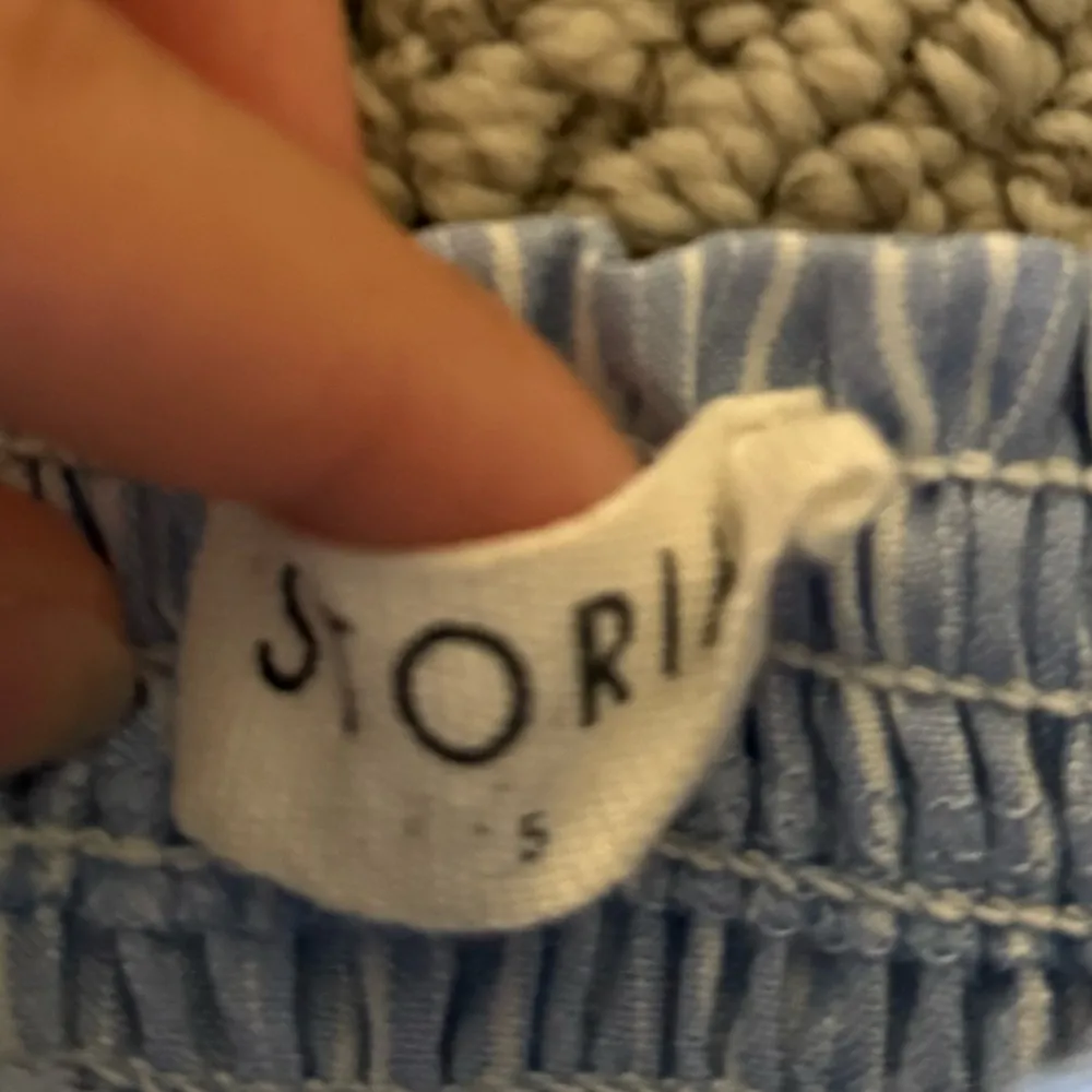 Storia Blue Tiered Smocked Mini Skirt - Image 3