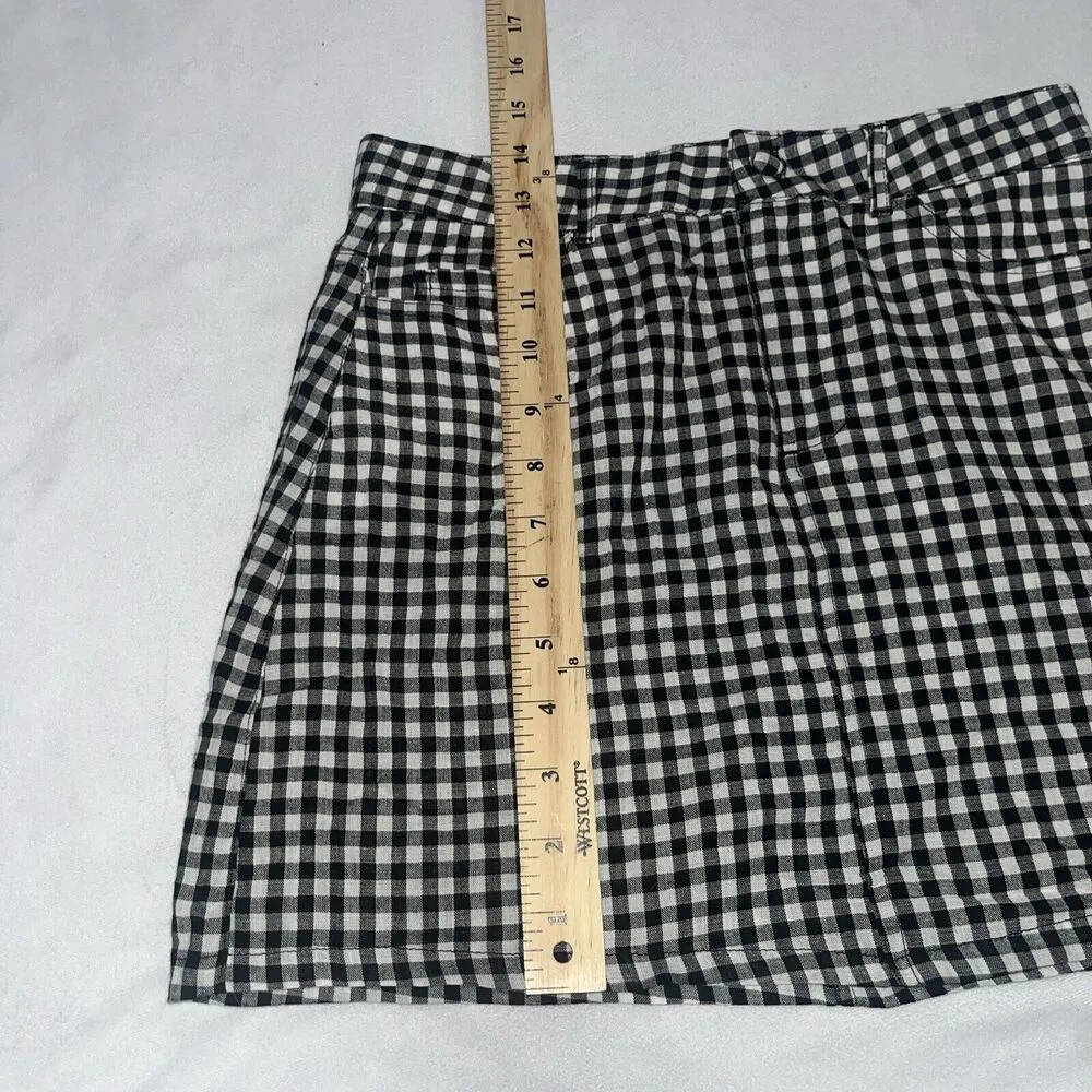 NWT Small Ivy + Main Gingham Mini Skirt Sz 3 100% Cotton - Image 5