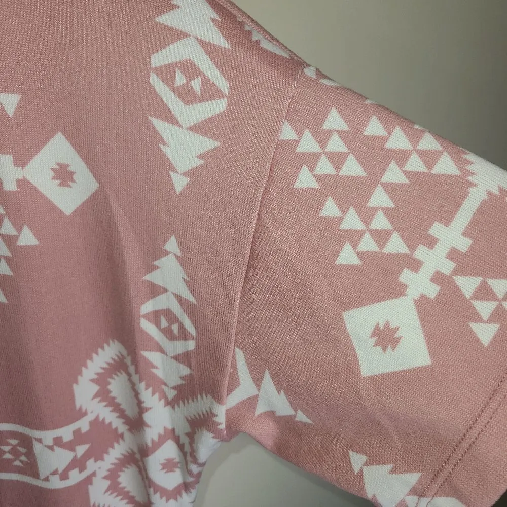 White Birch Navajo/Aztec print Soft short sleeve blouse - Image 3