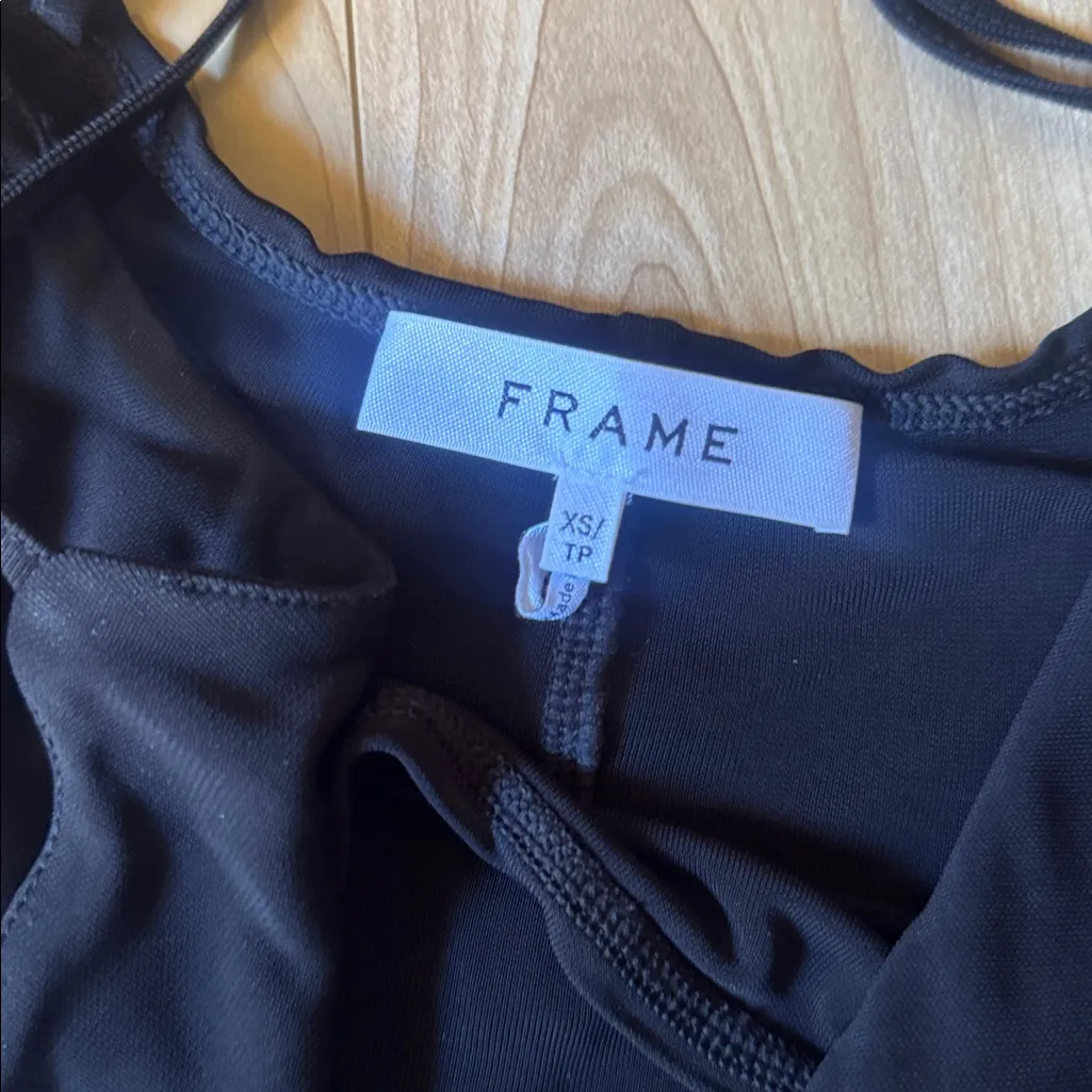 Frame Black Maxi Dress - Image 3