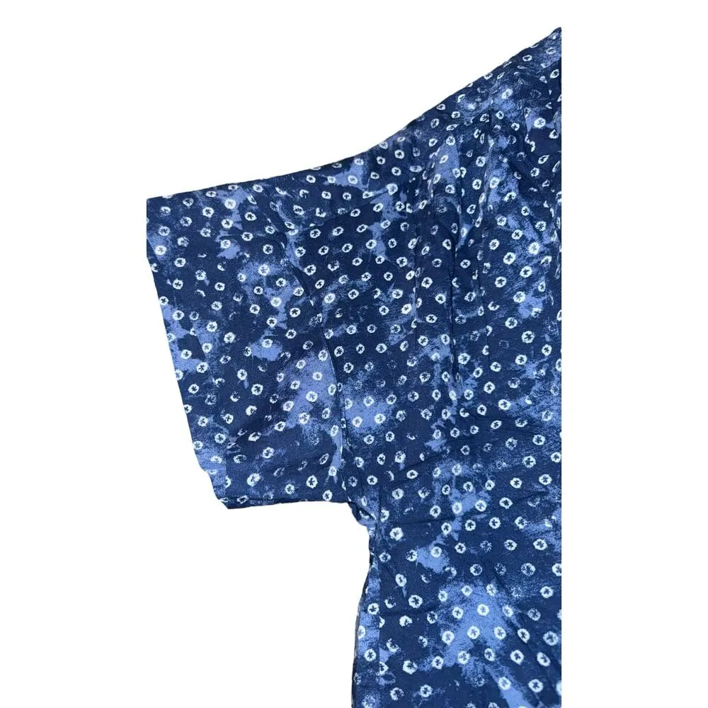 NWT Style & Co Long Crop Button Up Shirt Women's 2X Tie Front Vacation Beach - Image 3