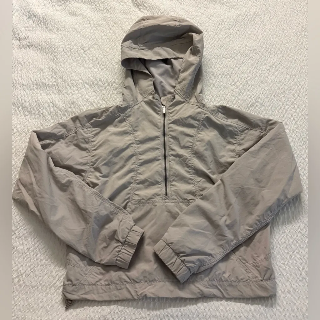 Lululemon  Hit Reset Half Zip Jacket Coat Chrome Cropped Packable Size 4 Like New - Image 8