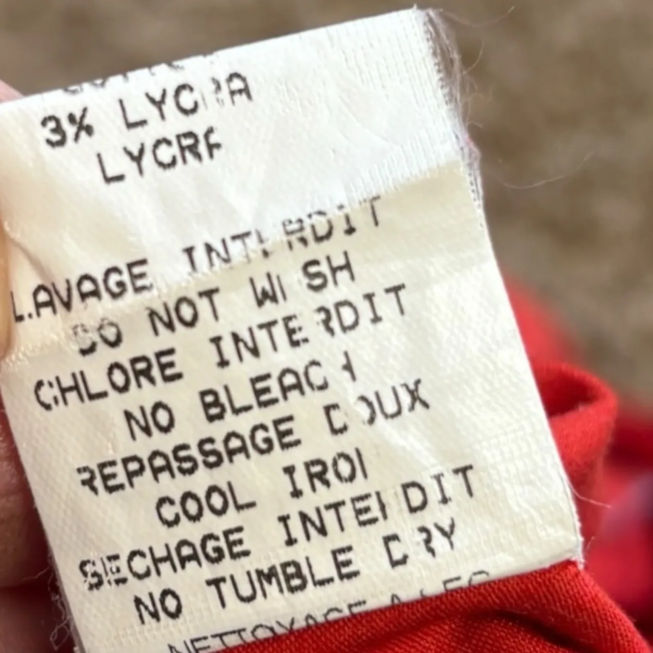 Antoine & Lili Red Wrap Skirt Cotton Stretch France Boho Artsy Parisian size L Size L - Image 6