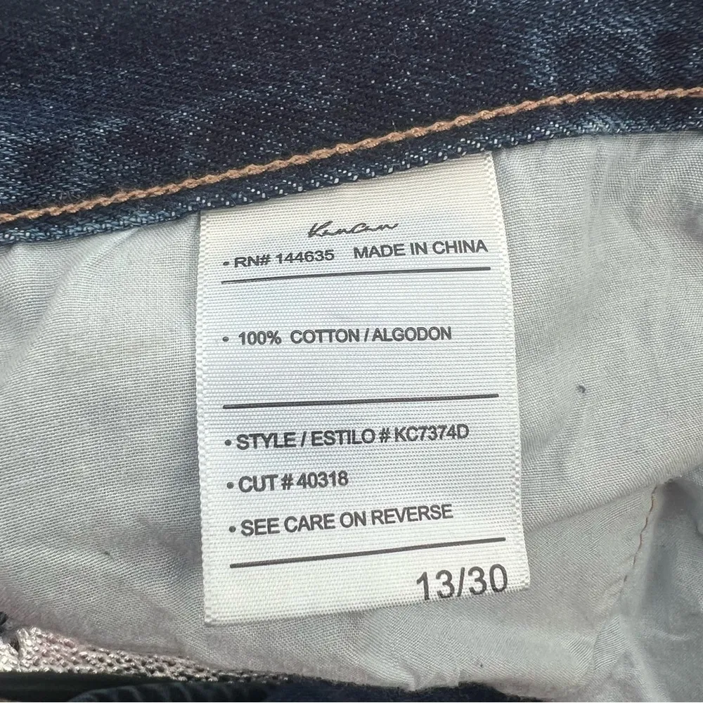 NWT Kancan 90’s boyfriend jeans distressed sz 31 Blue - Image 5