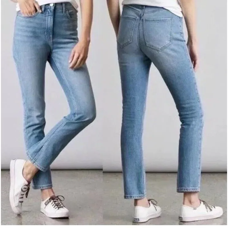 Elizabeth and James Women's The Vintage Straight Jeans‎ Size 27 Retro Light Wash - Image 2