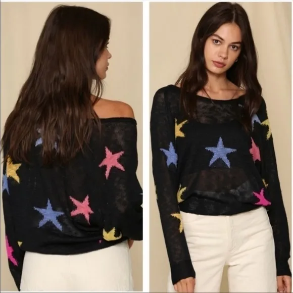 Blank Paige Star Sweater size M NWT - Image 2