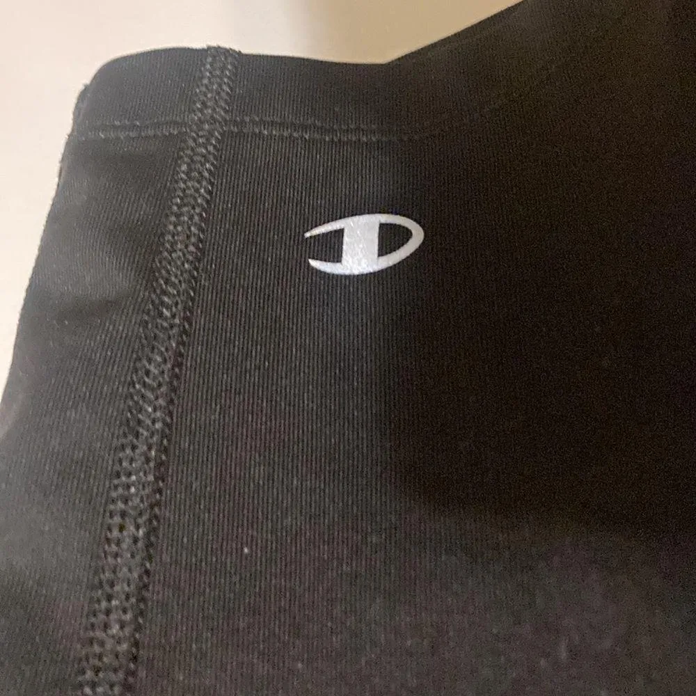 Champion Powertrain Women’s Size Medium Leggings Roanoke College Print Black - Image 2