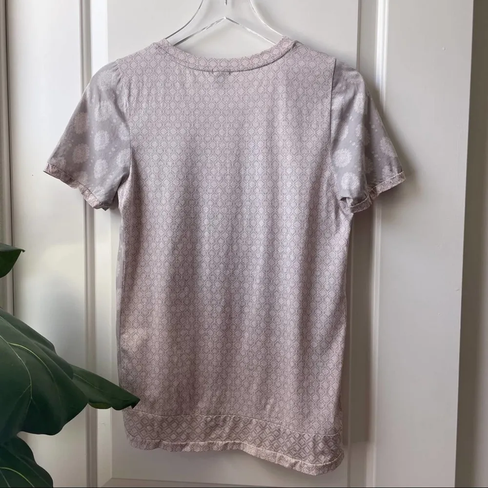 J. Crew Floral Boho T Shirt Short Sleeve XS - Image 5