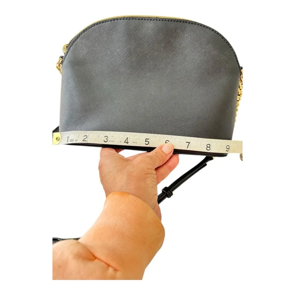 Michael Kors Black Leather Crossbody Handbag - Image 8