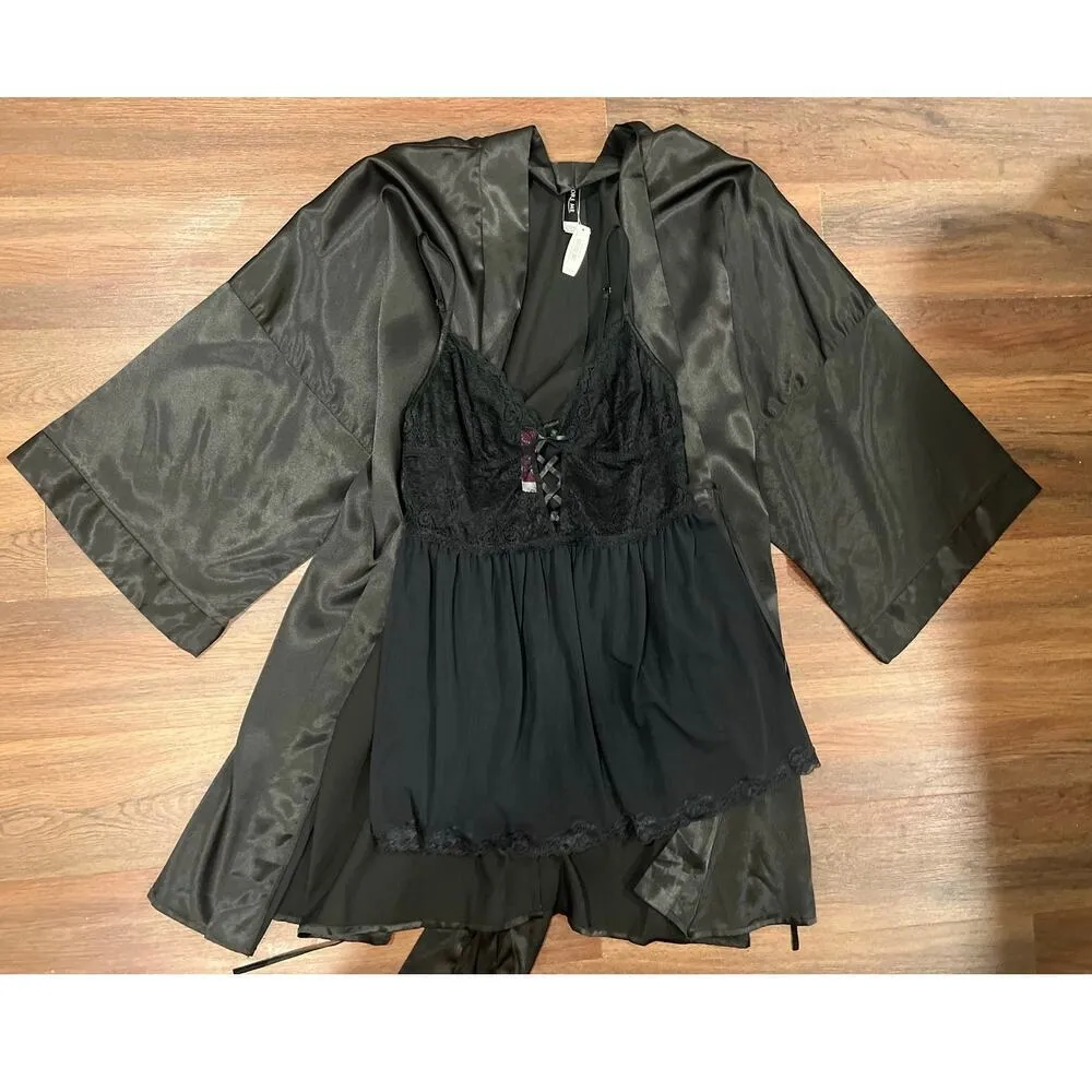 Adore Me Robe & Nighty Baby Doll Lingerie Set L - Image 5