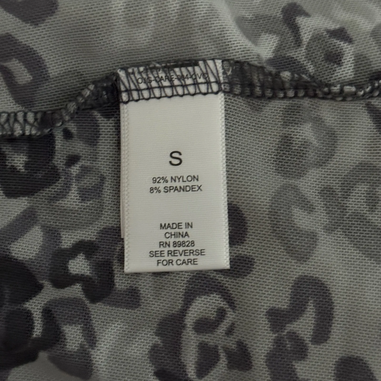 Logo Lori Goldstein Layers Shirt Leopard Print Mesh Neutral Gray Black Size‎ S - Image 8