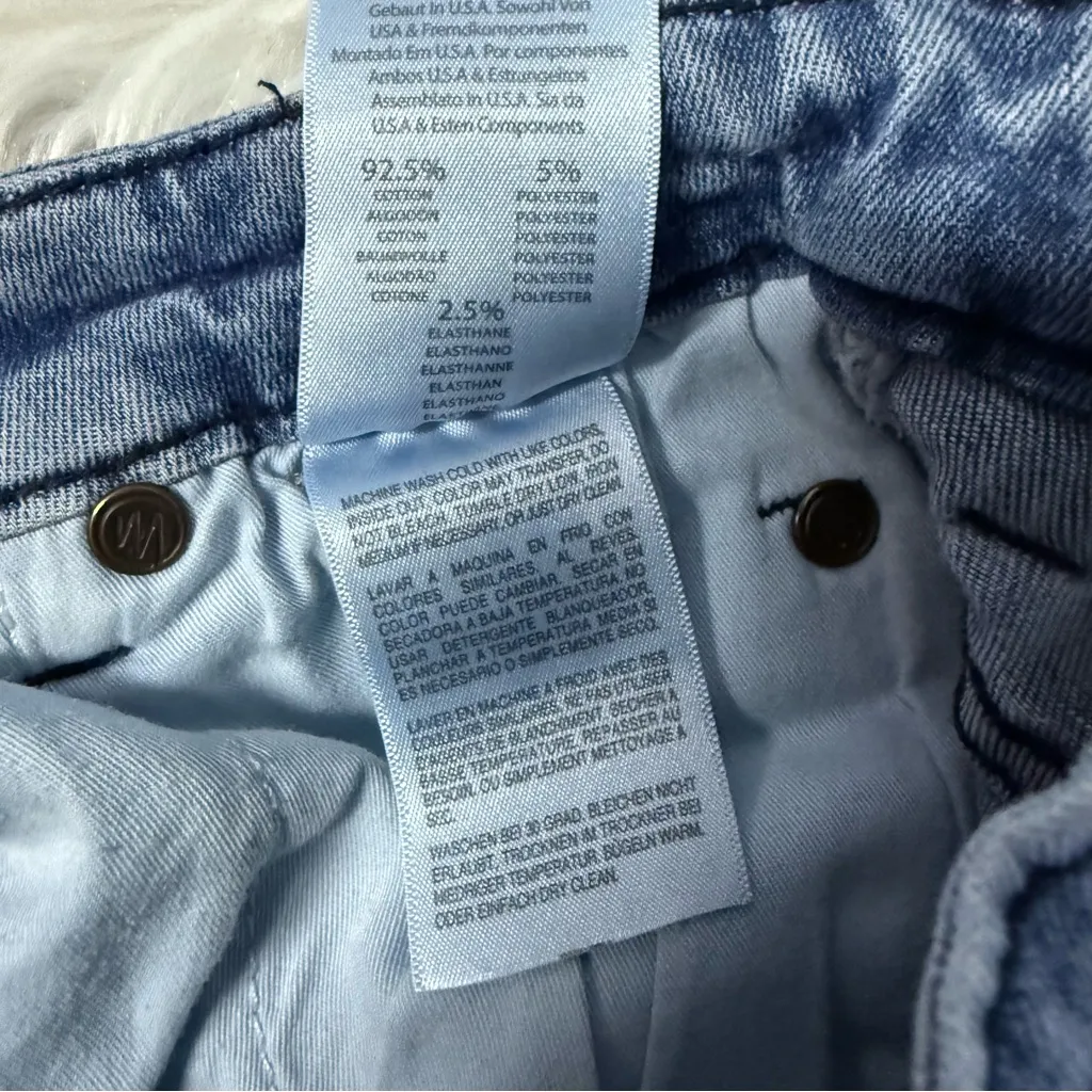 MOTHER Denim Insider Crop Step Fray Jeans – Not Guilty Wash – Size 26 Blue - Image 3