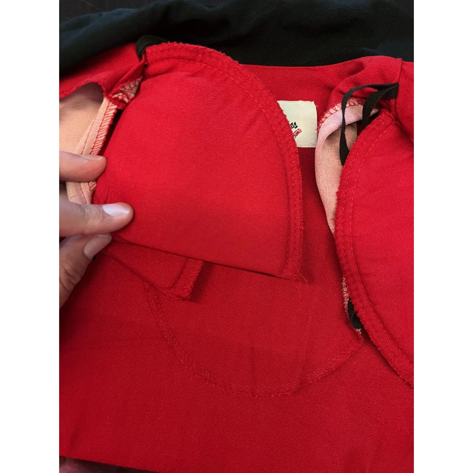 Vintage D.J. Summers Jacket Womens 6 Embroidered Button Up Made USA 80s Red - Image 7