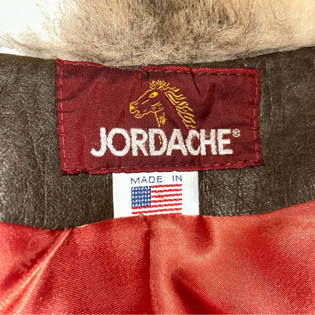 Jordache made us U.S.A. VTG 90s Brown Faux Fur Vest sweater - Image 4