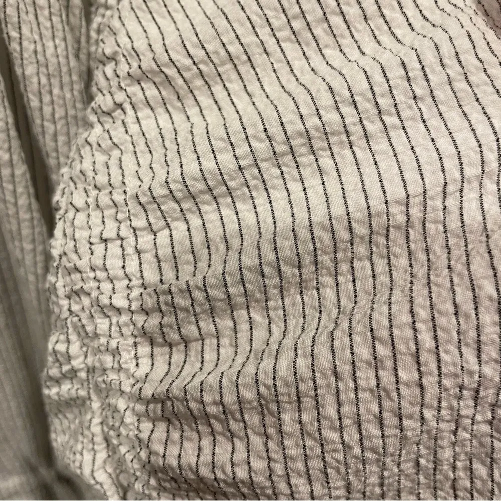 Breezy Calvin Klein ruffle gauzy mini ruffle dress adjustable tie waist poet top - Image 6