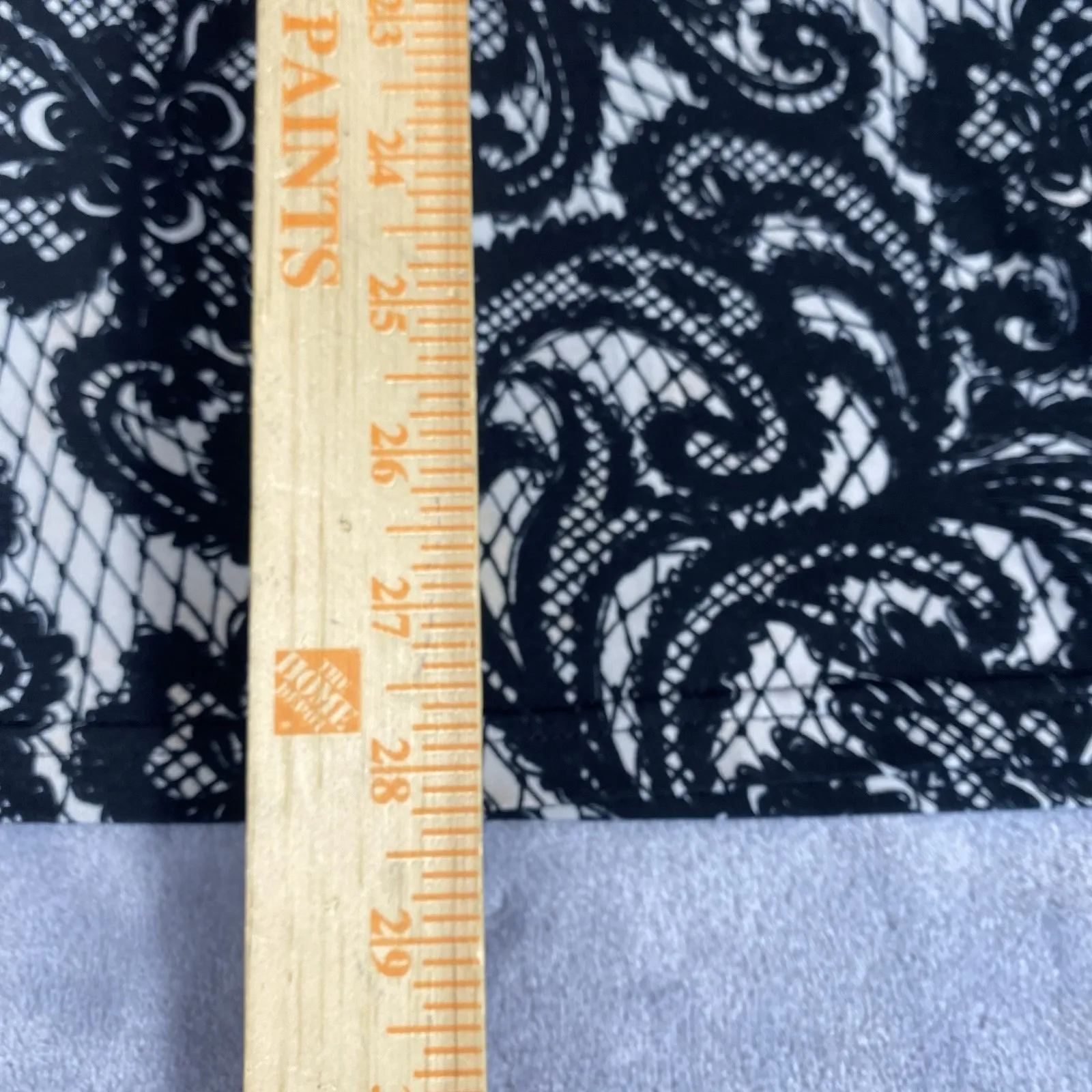 Bob Mackie 3X Women Lace Print Pullover Top 3/4 Slv Wearable Art Stretch Career - Image 5