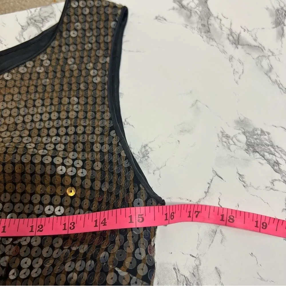 Etro sequin plaid dress Sz 42 - Image 5