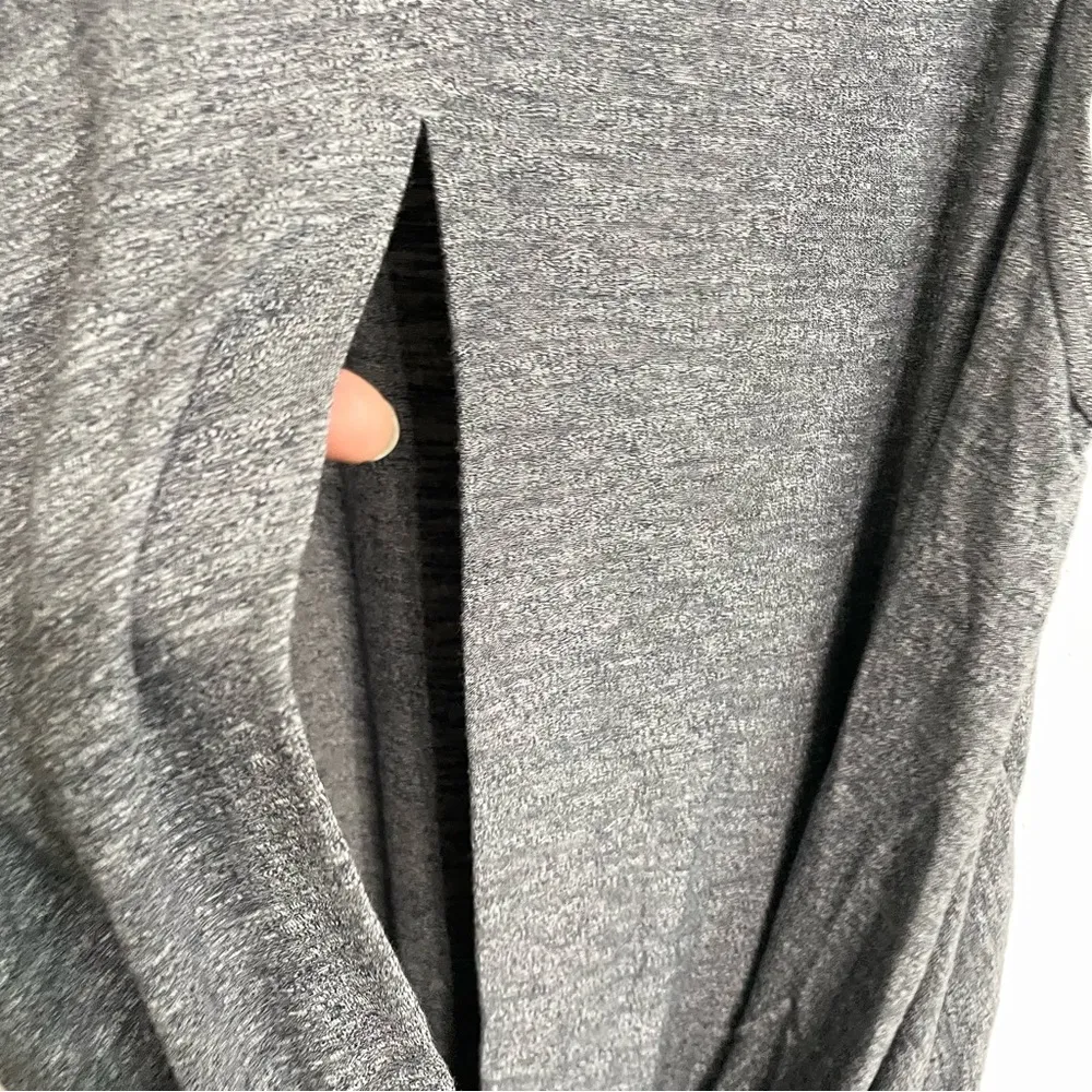 Athleta Womens Shirt Tank Siro Twist Back Sleeveless Heather Gray Size Large - Image 9