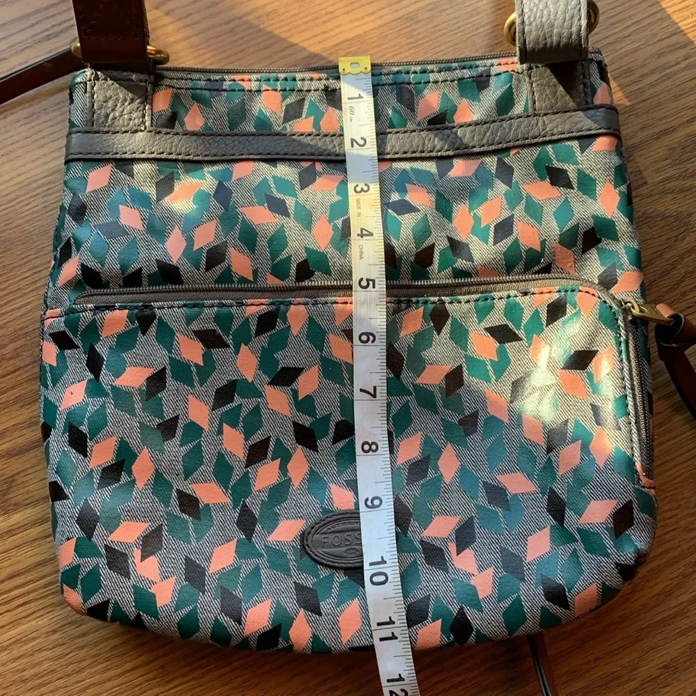 Fossil Womens Handbag Purse Shoulder Accessories Medium Multicolored - Image 5