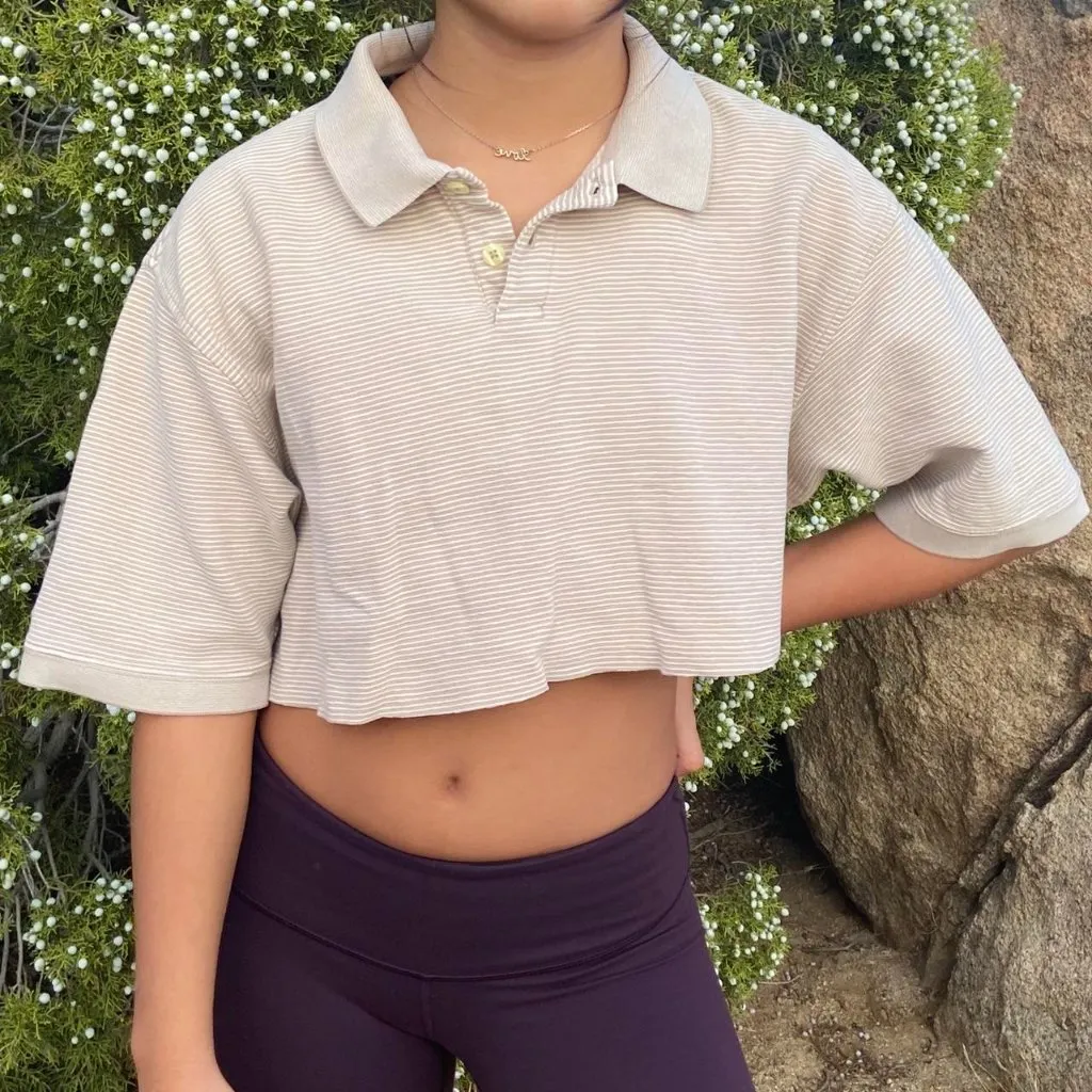 Geoffrey Beene Cropped Polo - Image 2