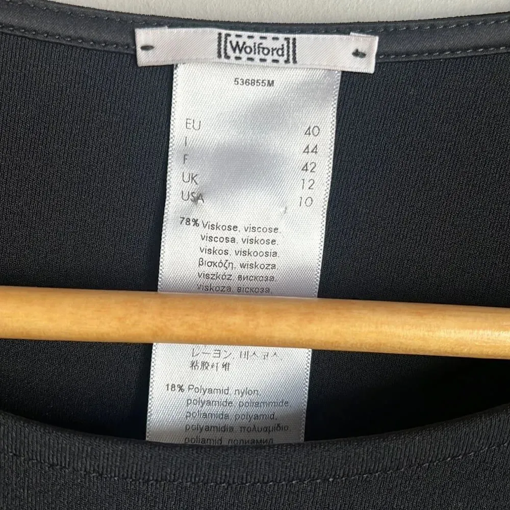 Wolford draped dress Black Size 10 - Image 6