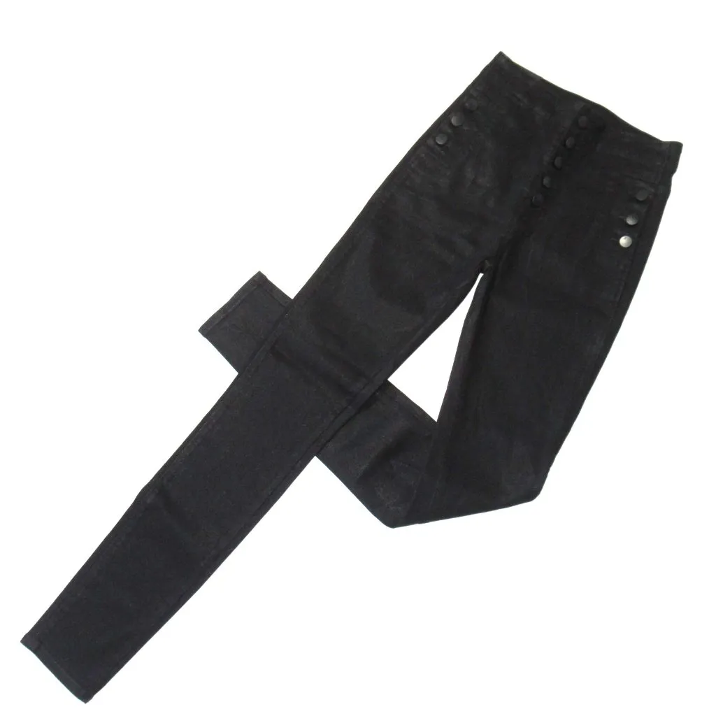 NWT J Brand Natasha in Fearful Black Stocking Sky High Skinny Stretch Jeans 25 - Image 4