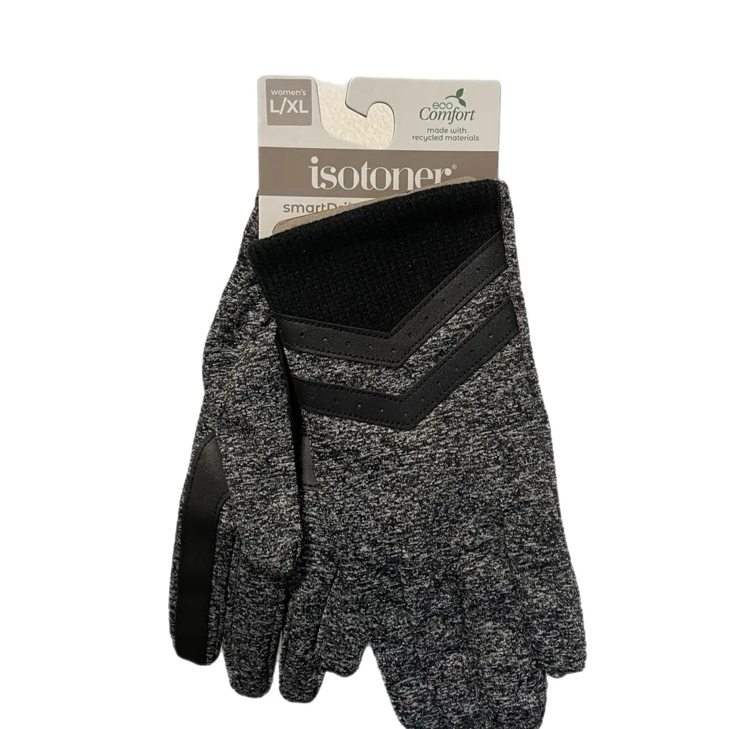 Isotoner Women’s Charcoal and Black SmartDri Gloves - Image 5