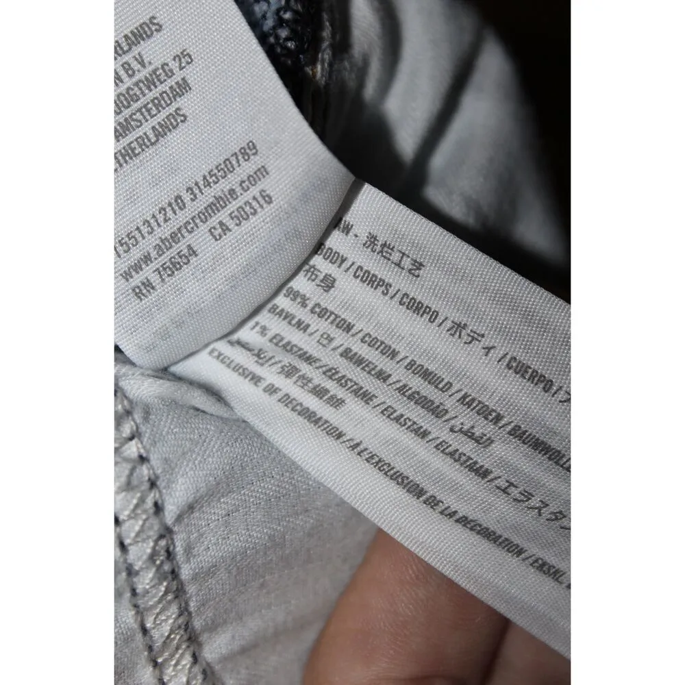 Abercrombie & Fitch Curve Love The Dad High Rise Blue Light Wash Jeans Size 26 2 - Image 4