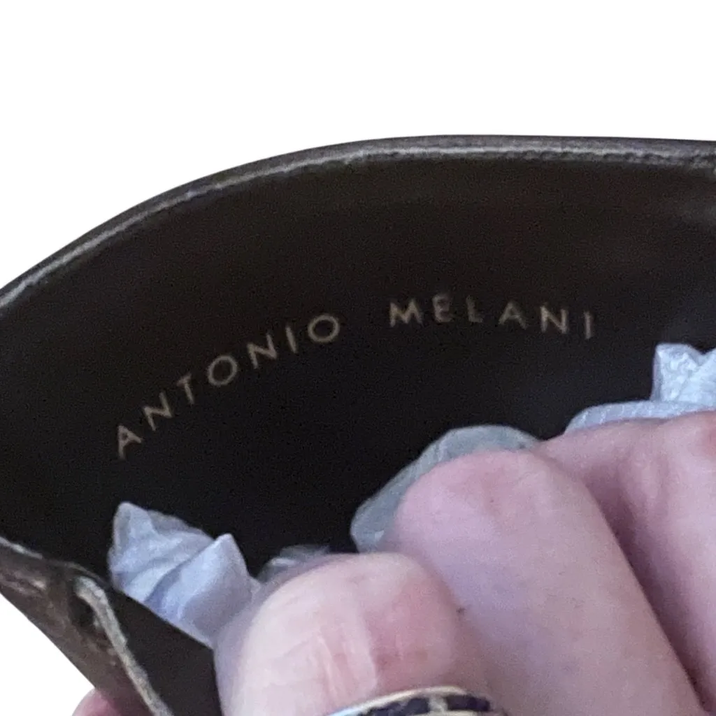 Soft Brown 90s Chunky Block Heel Leather Ankle Boots 6.5 Brogue Vero Cuoio - Image 10