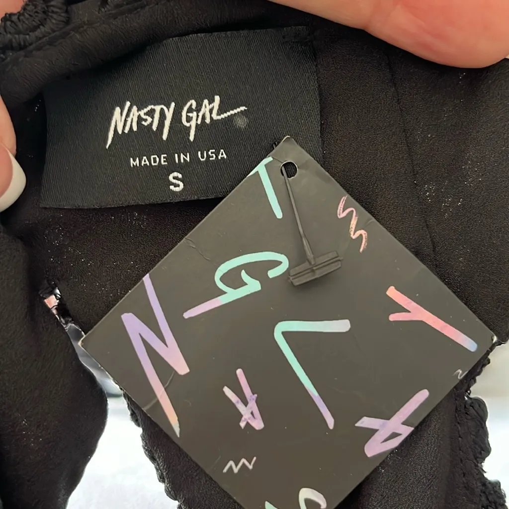 Nasty Gal cut out floral lace dress - Image 3