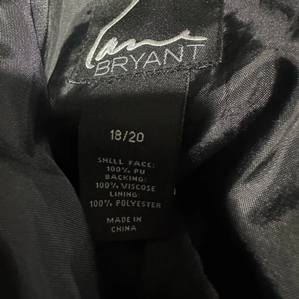 Lane Bryant Dark Pleather Moto Jacket - Image 5