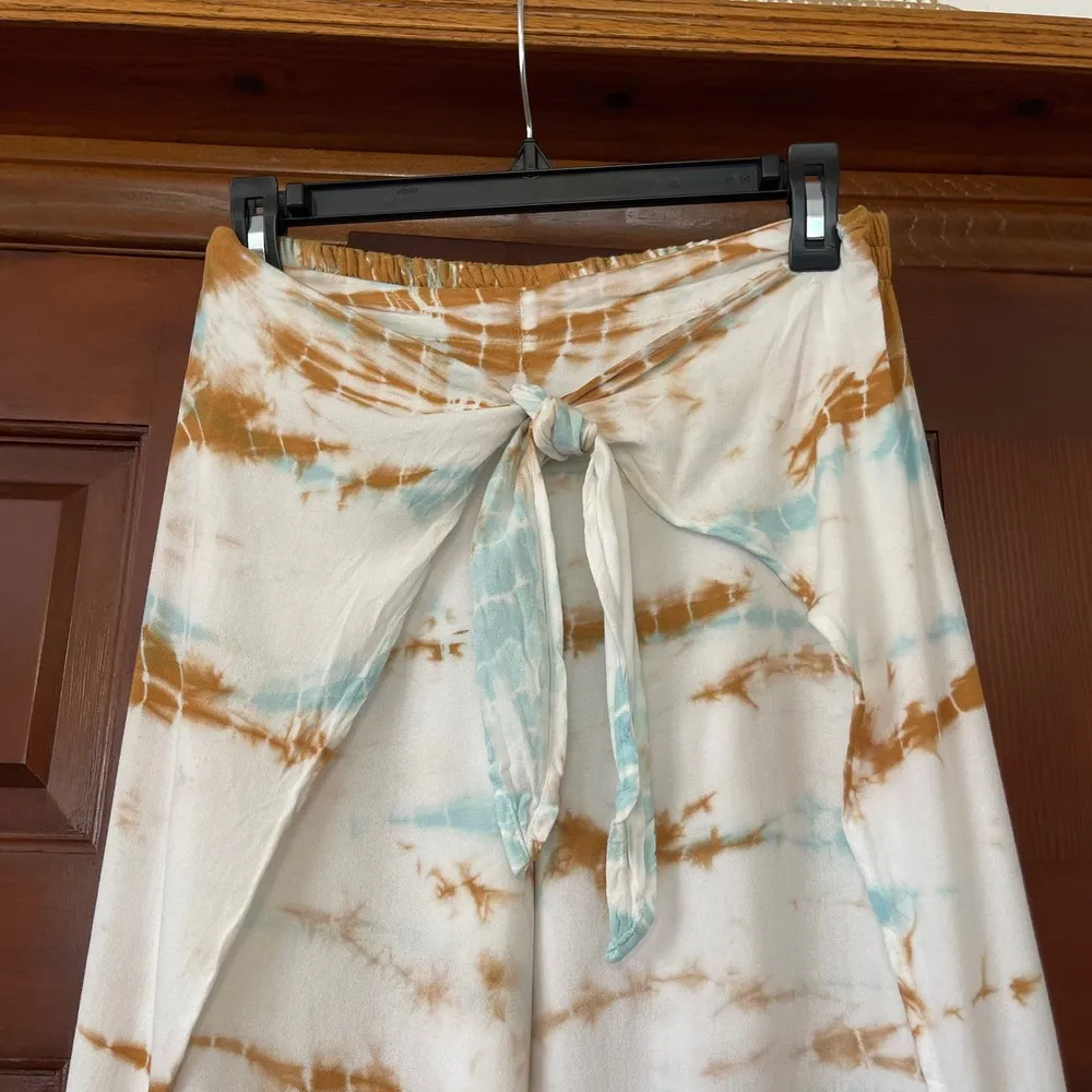 Young fabulous and broke, wide leg, split side, Boho pants - Image 3