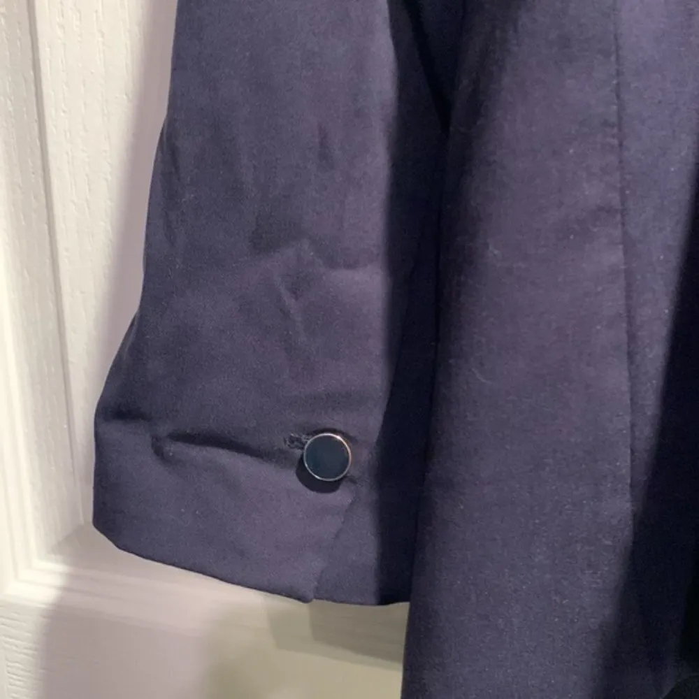 Lane Bryant The Bryant Navy Blue One Button Blazer Jacket Size 14 EUC #3551 - Image 6