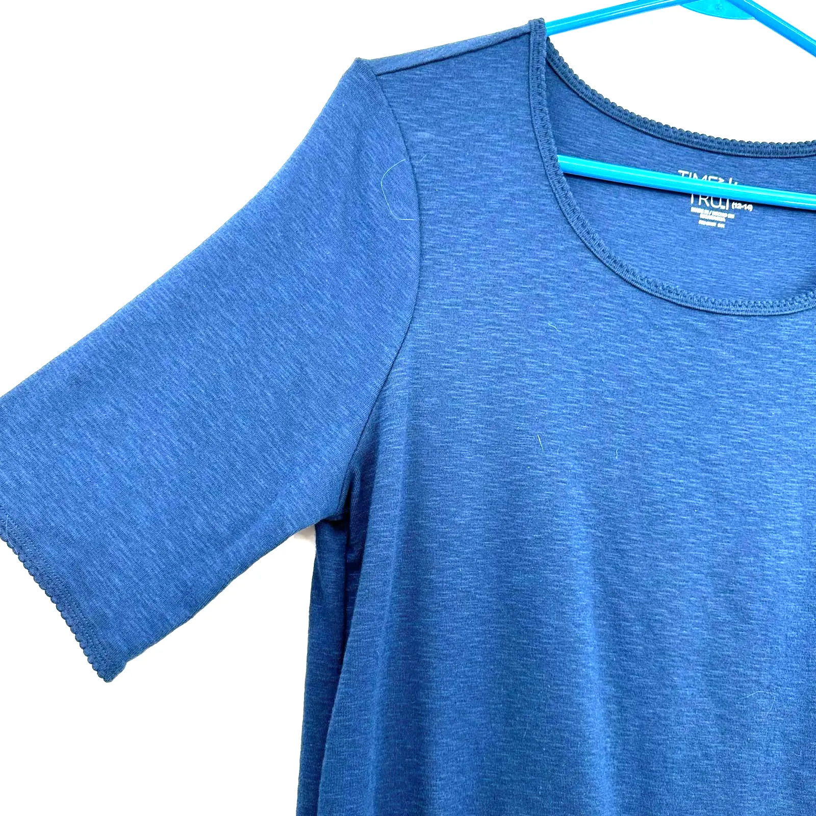 Time and Tru size large dark blue short sleeve t - Image 3