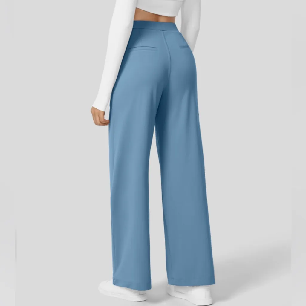 HALARA Flex High Waisted Plicated XSP Side Pocket Straight Leg Work Pants Petite XSP - Image 2