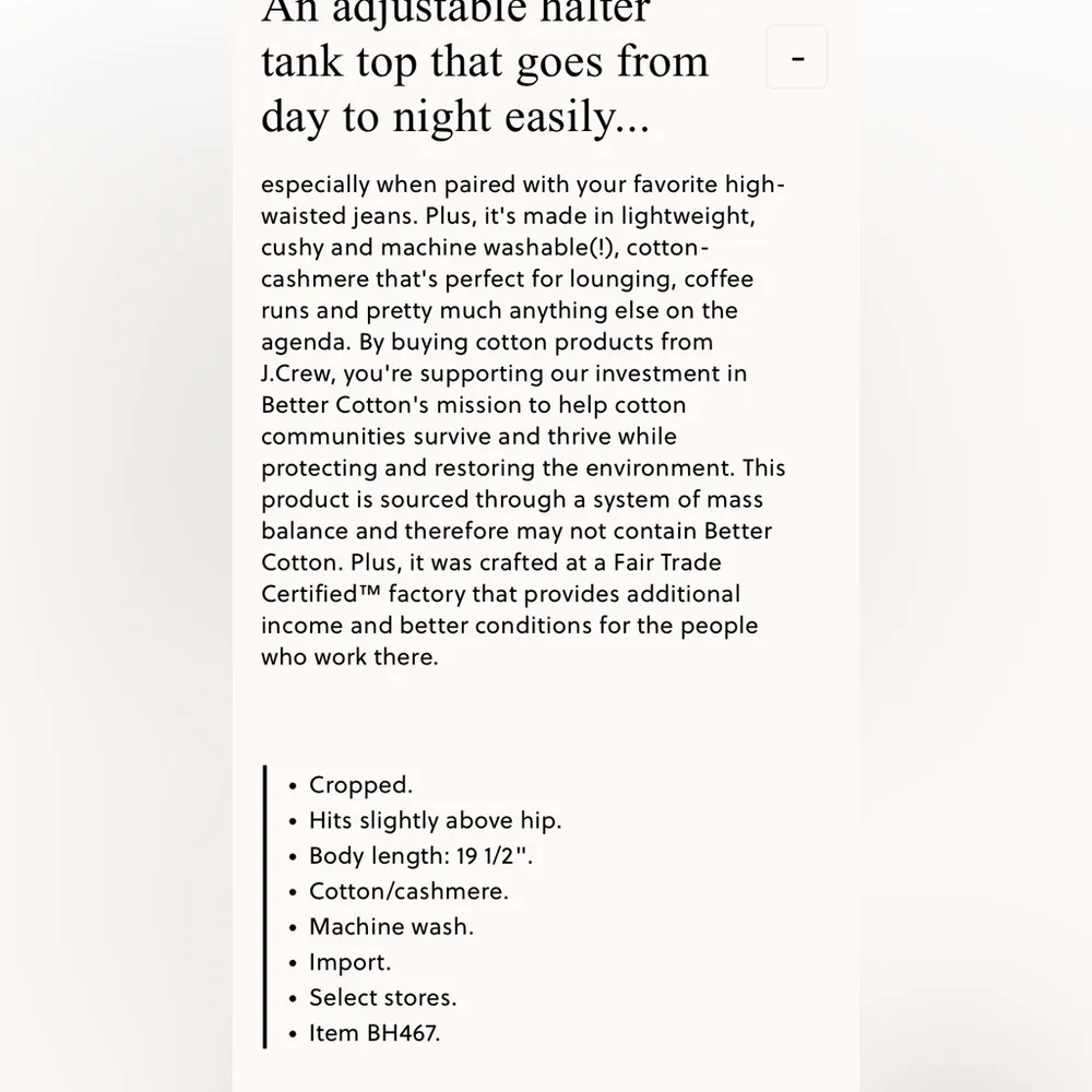 J Crew Halter Sweater Tank Top Cashmere Blend Ribbed Beige 2X (Size 20) NWT - Image 4