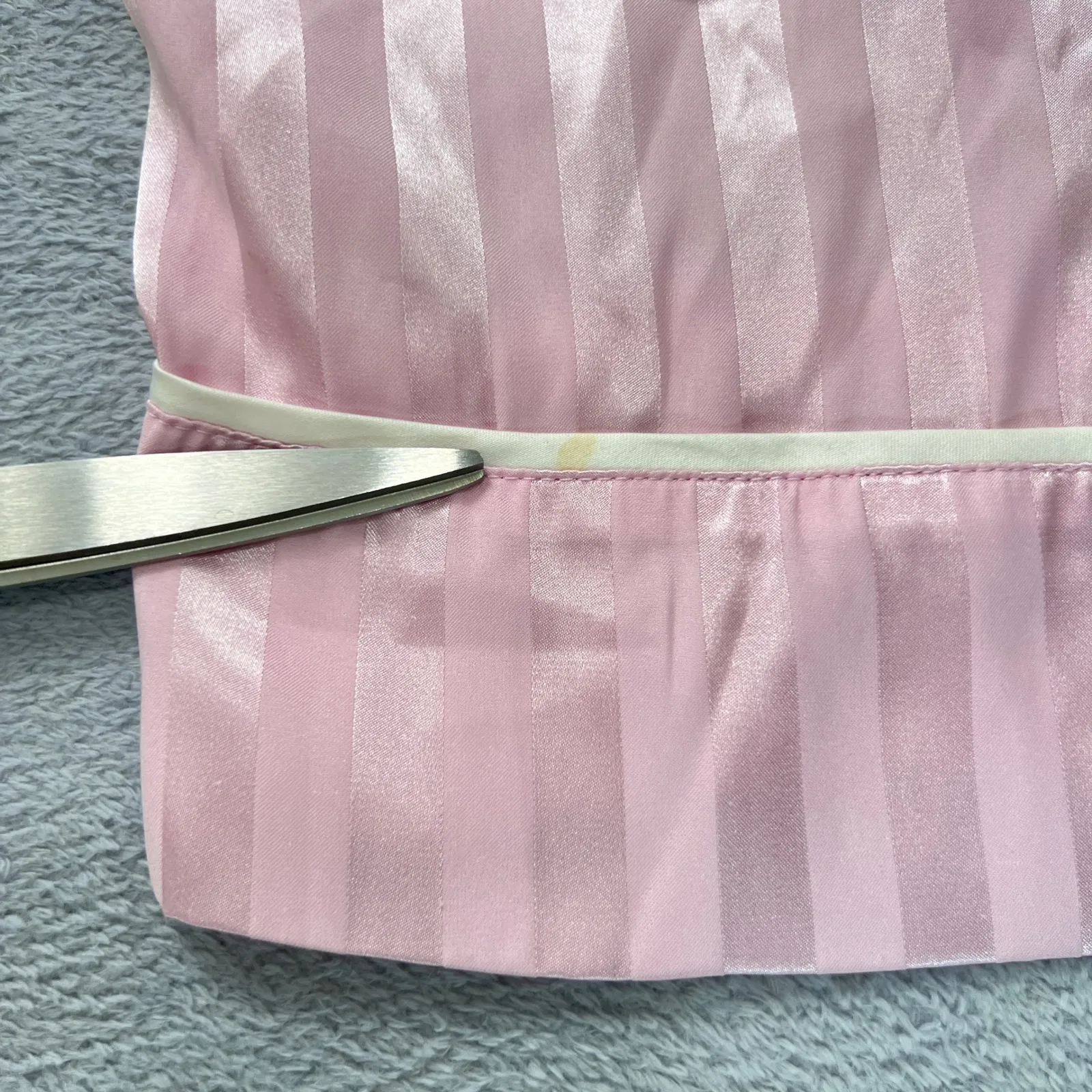 Peter Alexander Women's Pajama‎ Set XL Pink Striped Button Down Loungewear - Image 6