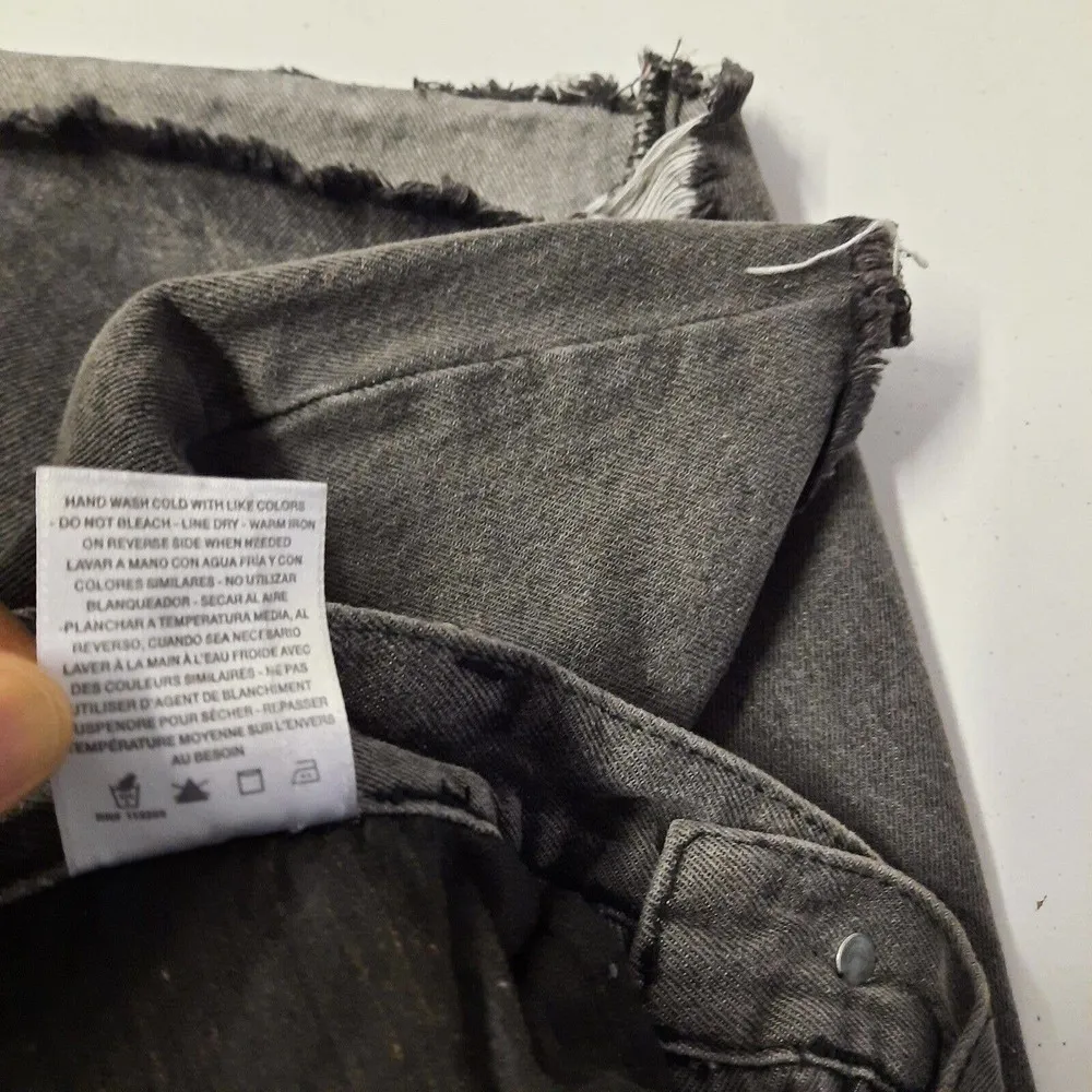 Chelsea & Violet Skirt Juniors Size Large Distressed Denim Jeans Mini - Image 5