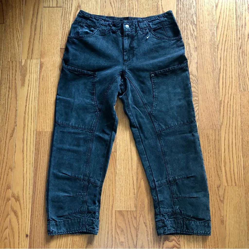 Free People We The Free Supersonic Slim Barrel Black Jeans Women’s Size 8 NWOT - Image 4