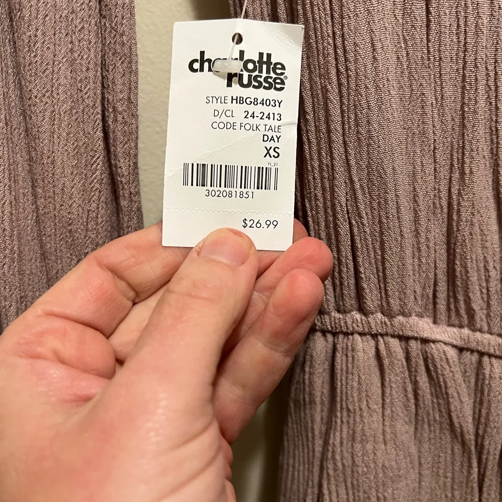 New with tags Charlotte Russe boho romper - Image 5