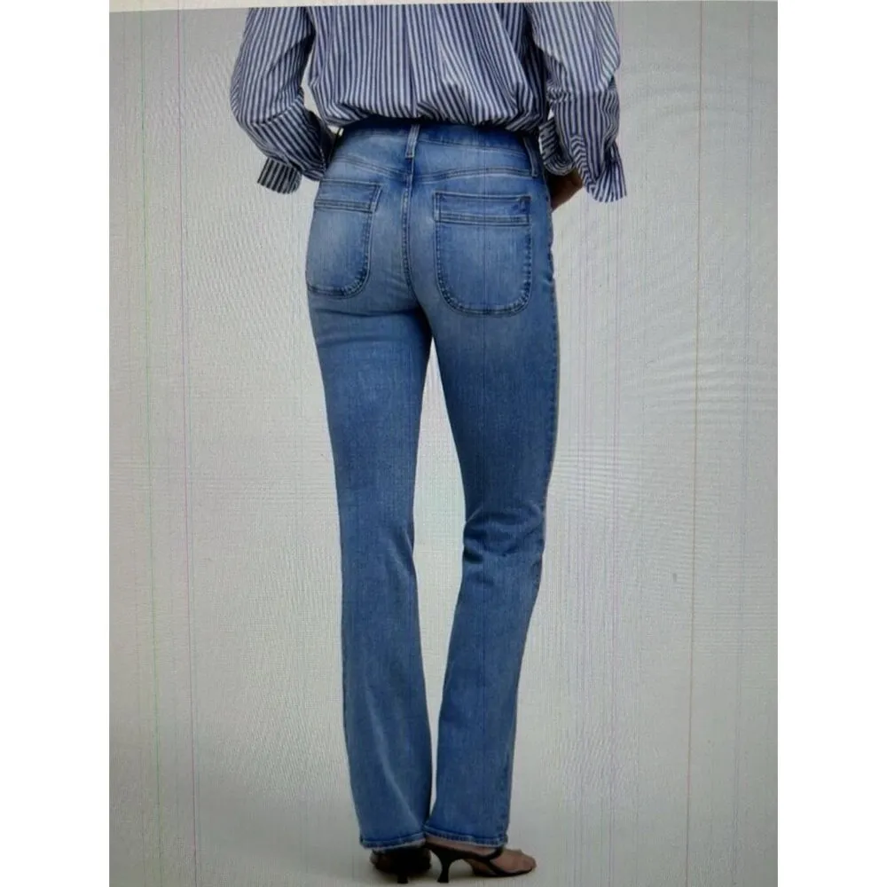 Madewell Women's Kick Out Full-Length Jeans Blue Mid Rise Size 23T - Image 3