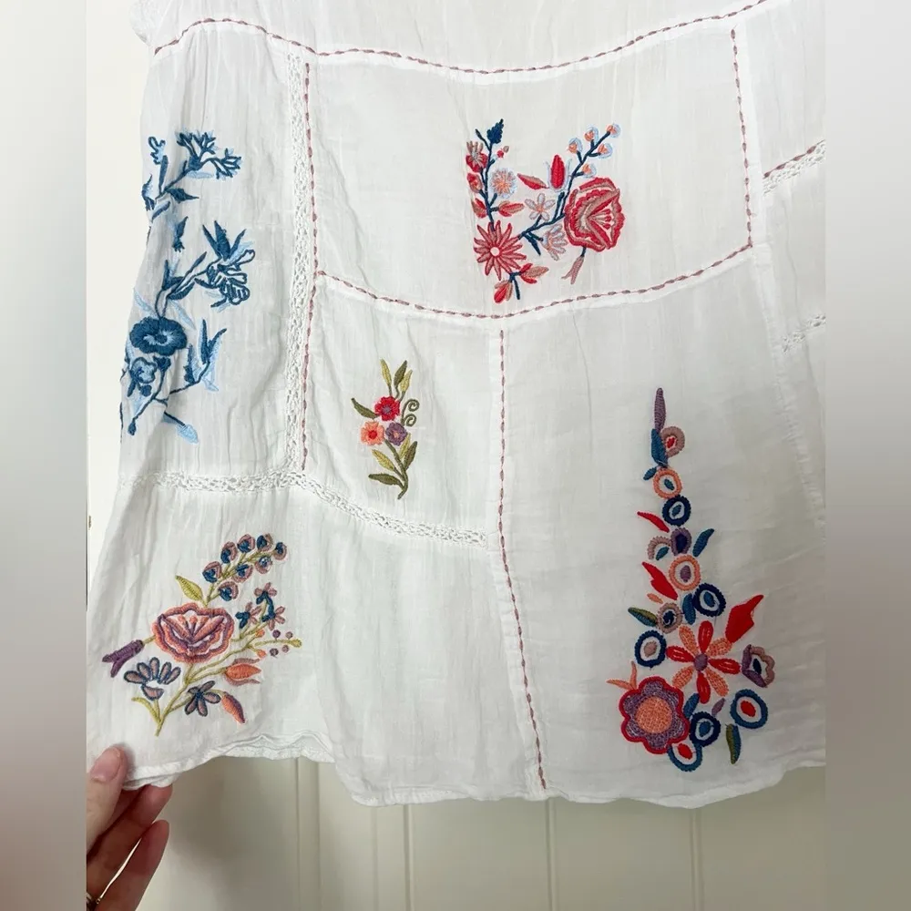 Anthropologie Floreat Embroidered Rosalina Blouse - Image 6