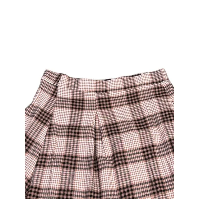 NWT Pleated Mini Skirt L Plaid Pink Academia‎ Preppy Fall School Soft Grunge - Image 9